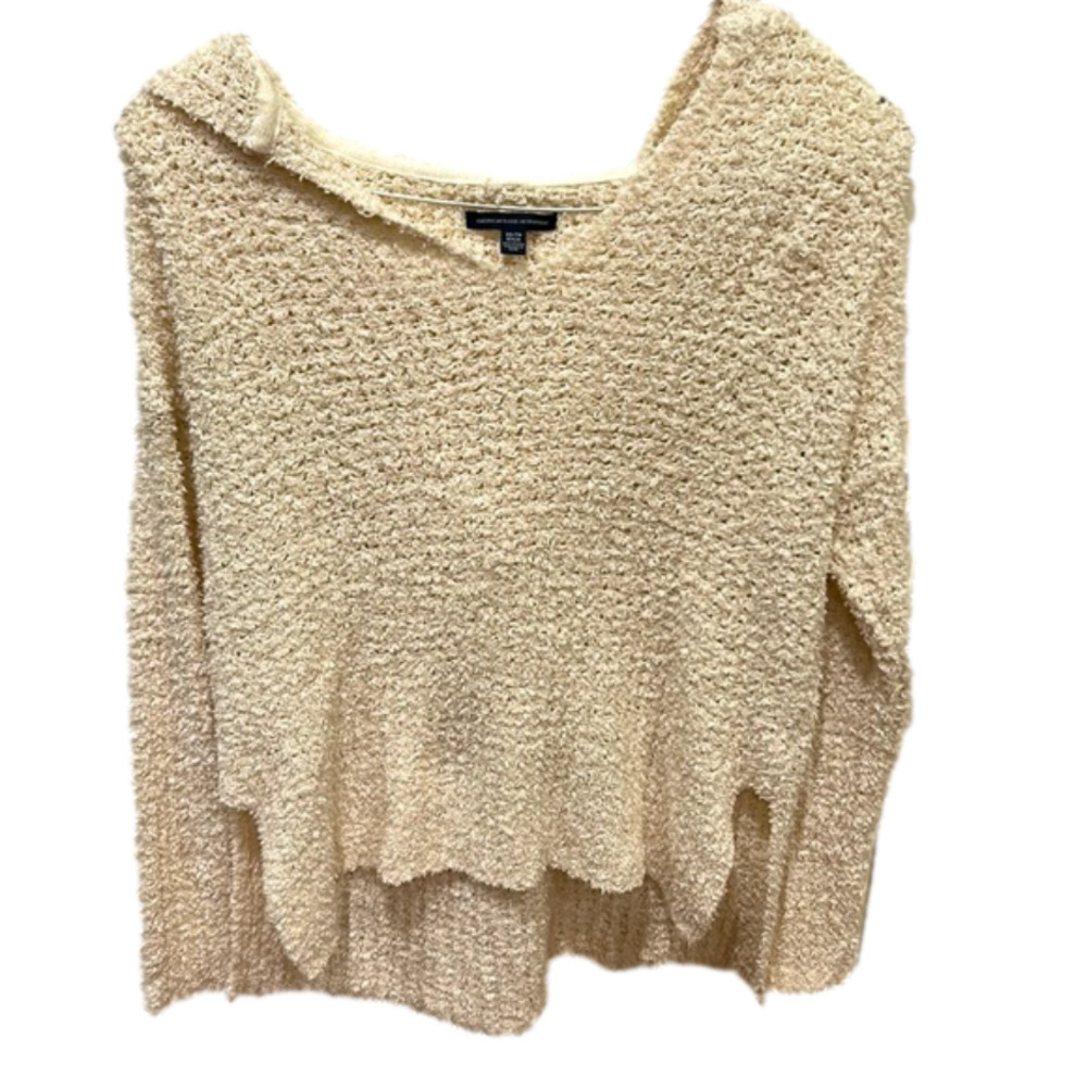 🌿 American Eagle women’s size x-small off-white hoodie sweater🌿
